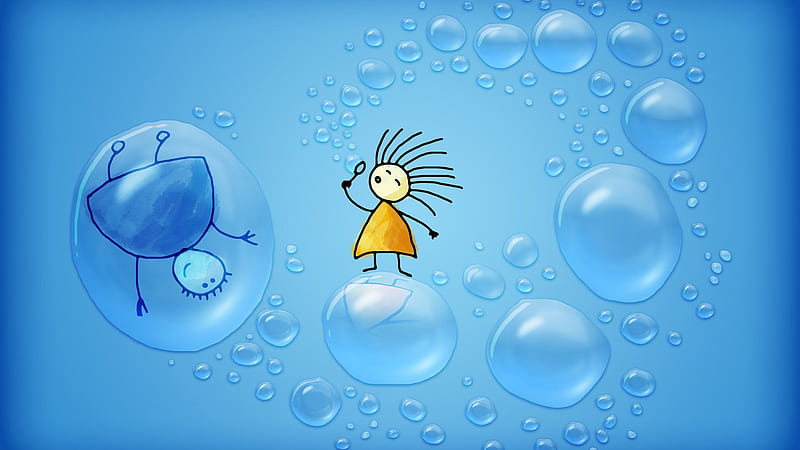 Dibujos animados animados con burbujas de agua animadas, Fondo de pantalla  HD | Peakpx