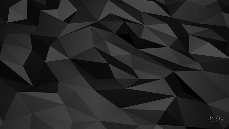 Polygon Dark, gray, dark, black, polygon, abstract, HD wallpaper | Peakpx