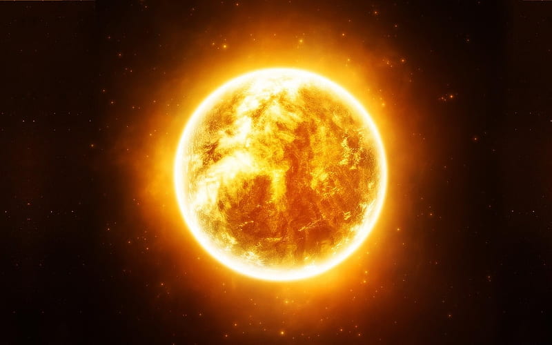 sun stars space light-Space graphy, HD wallpaper