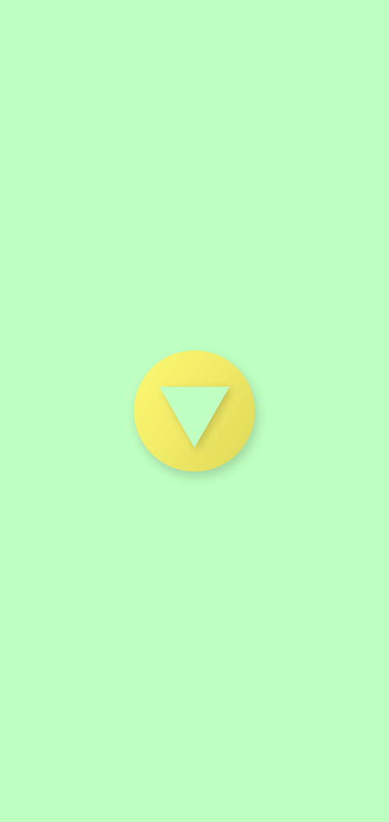 Circle and triangle, desenho, flat, green, minimal, premium, sun, sunny, yellow, HD phone wallpaper