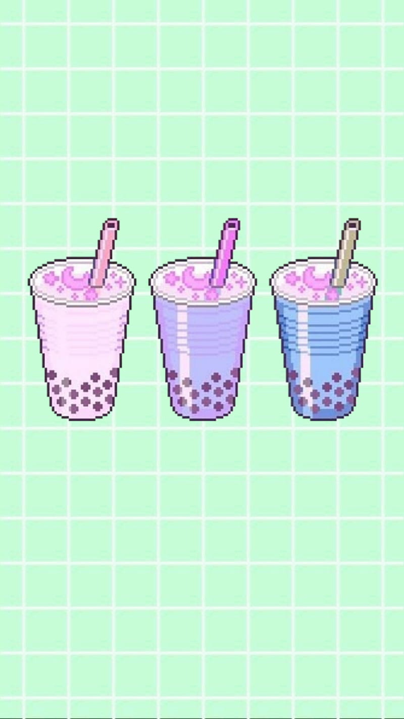 Boba tea, aesthetic, kawaii, HD phone wallpaper | Peakpx