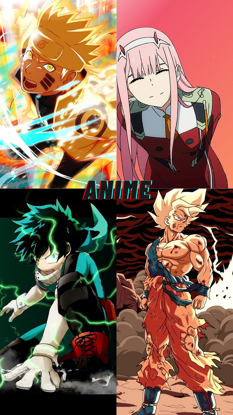 Anime personajes gg, deku, dragon ball, gorki, my hero academy, naruto,  zero two, HD phone wallpaper | Peakpx