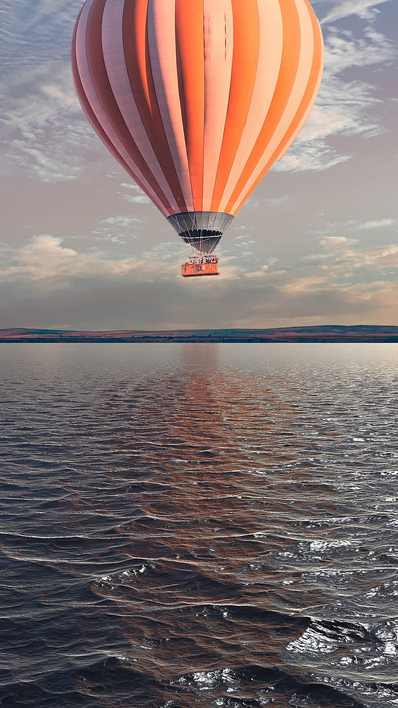 Hot Air Balloon, hot air balloon, ocean, vehicle, parachute, HD phone  wallpaper | Peakpx