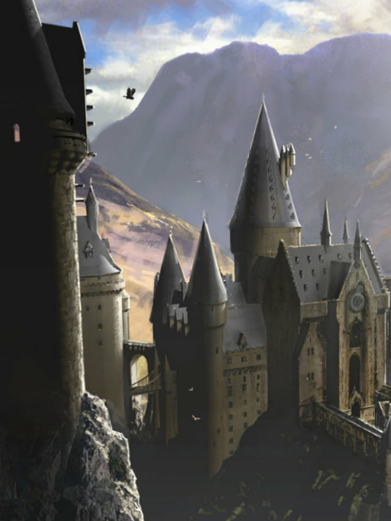 Hogwarts castle, magic, harry potter, HD phone wallpaper