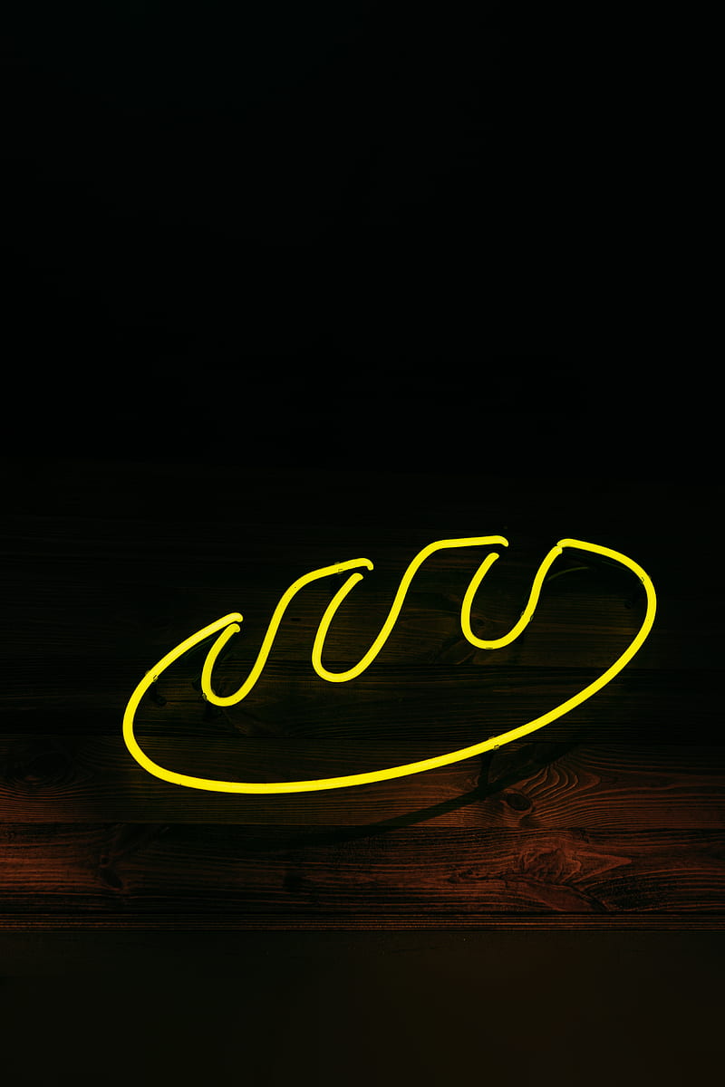 Yellow and Black Love Neon Light Signage, HD phone wallpaper
