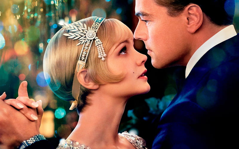 The Great Gatsby (2013), movie, the great gatsby, blonde, man, woman, carey mulligan, leonardo dicaprio, girl, love, dance, couple, HD wallpaper