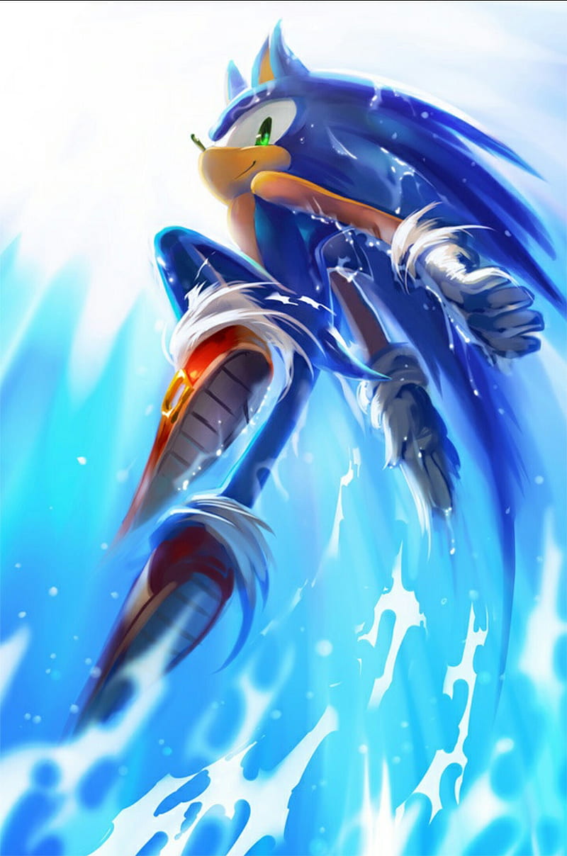 Sonic the Hedgehog Wallpaper 4K Blue background 5K Movies 7933