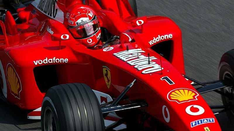 Racer Michael Schumacher In Red Race Car Schumacher, HD wallpaper
