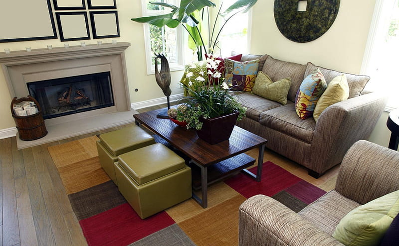 living room, furniture, hq, classic, HD wallpaper
