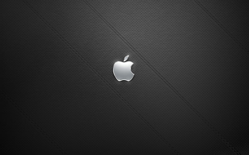 Black Leather Mac, apple, mac, HD wallpaper
