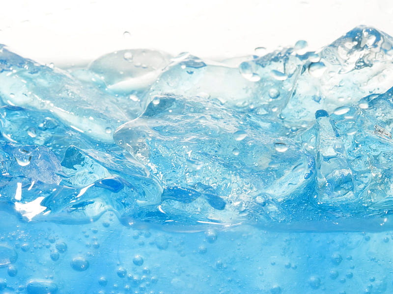 ice drink, ice, drink, summer drink, blue, HD wallpaper