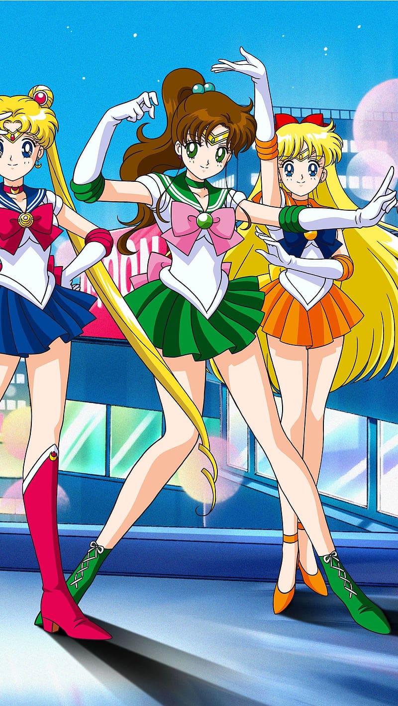 Sailor Moon, anime, magical girl, cute, adorable, kawaii, nostalgia, 90s, usagi tsukino, HD phone wallpaper
