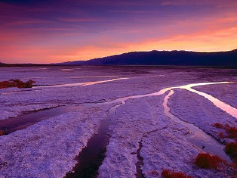 Salt Flats, Death Valley, panamint mountains, nevada, salt flats, HD wallpaper