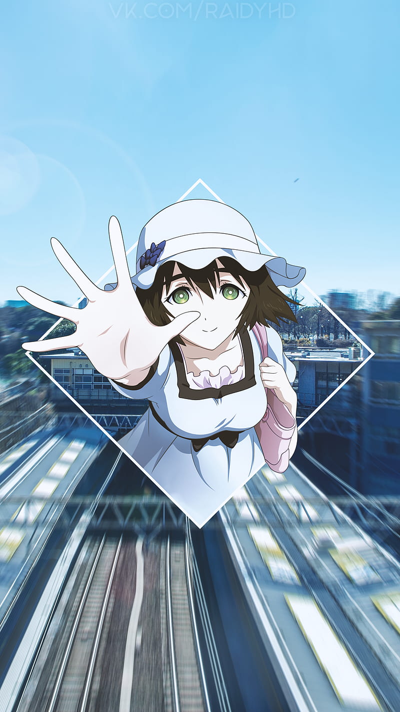 anime girls, anime, -in-, green eyes, hat, HD phone wallpaper