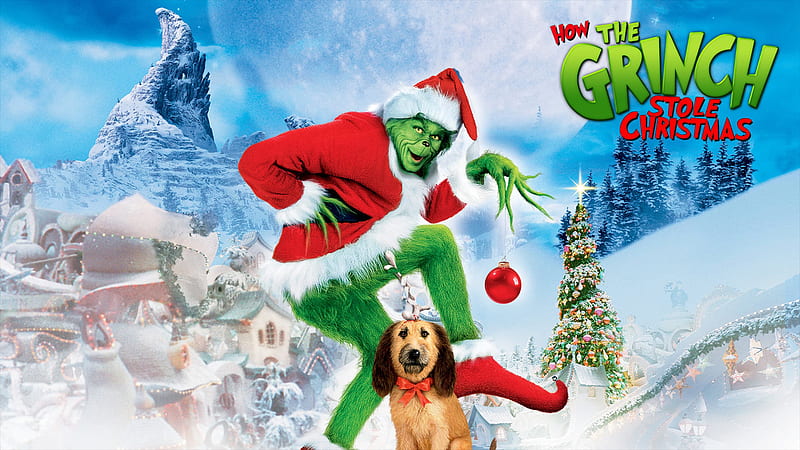 Movie, How the Grinch Stole Christmas, Jim Carrey, The Grinch, HD wallpaper