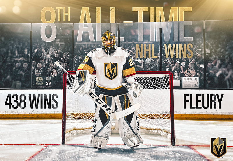 Andre Fleury, golden knights, hockey, HD wallpaper