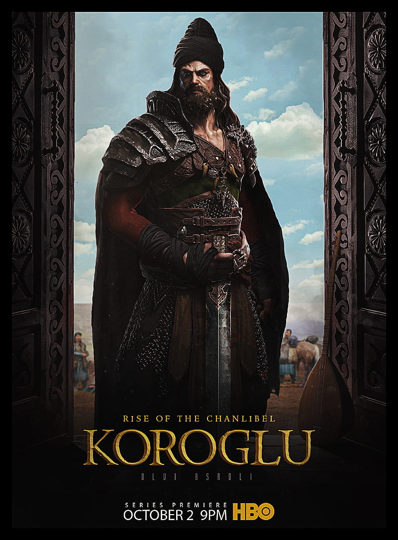 Koroglu Poster HBO, actor, azerbaijan, azerbaycan, baki, baku, game of thrones, serial, tv serial, HD phone wallpaper