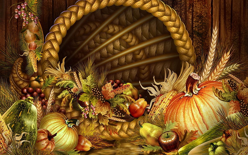 Harvest - Thanksgiving illustration design, HD wallpaper