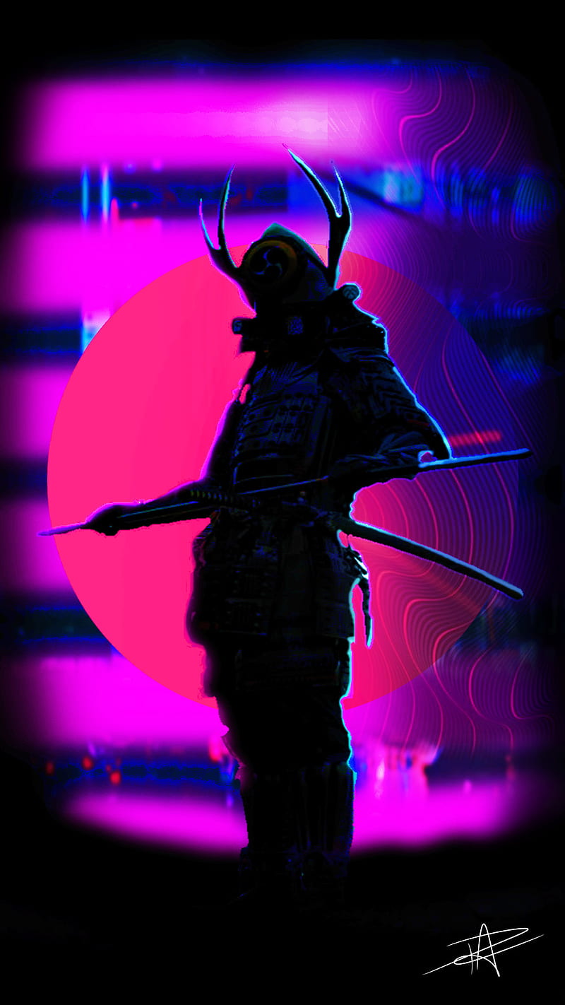 Neon Samurai Cyberpunk HD wallpaper  Peakpx