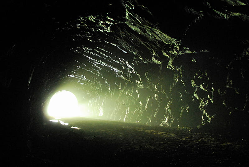 The Light At The End, hope, truth, nature, tunnel, cave, light, HD wallpaper