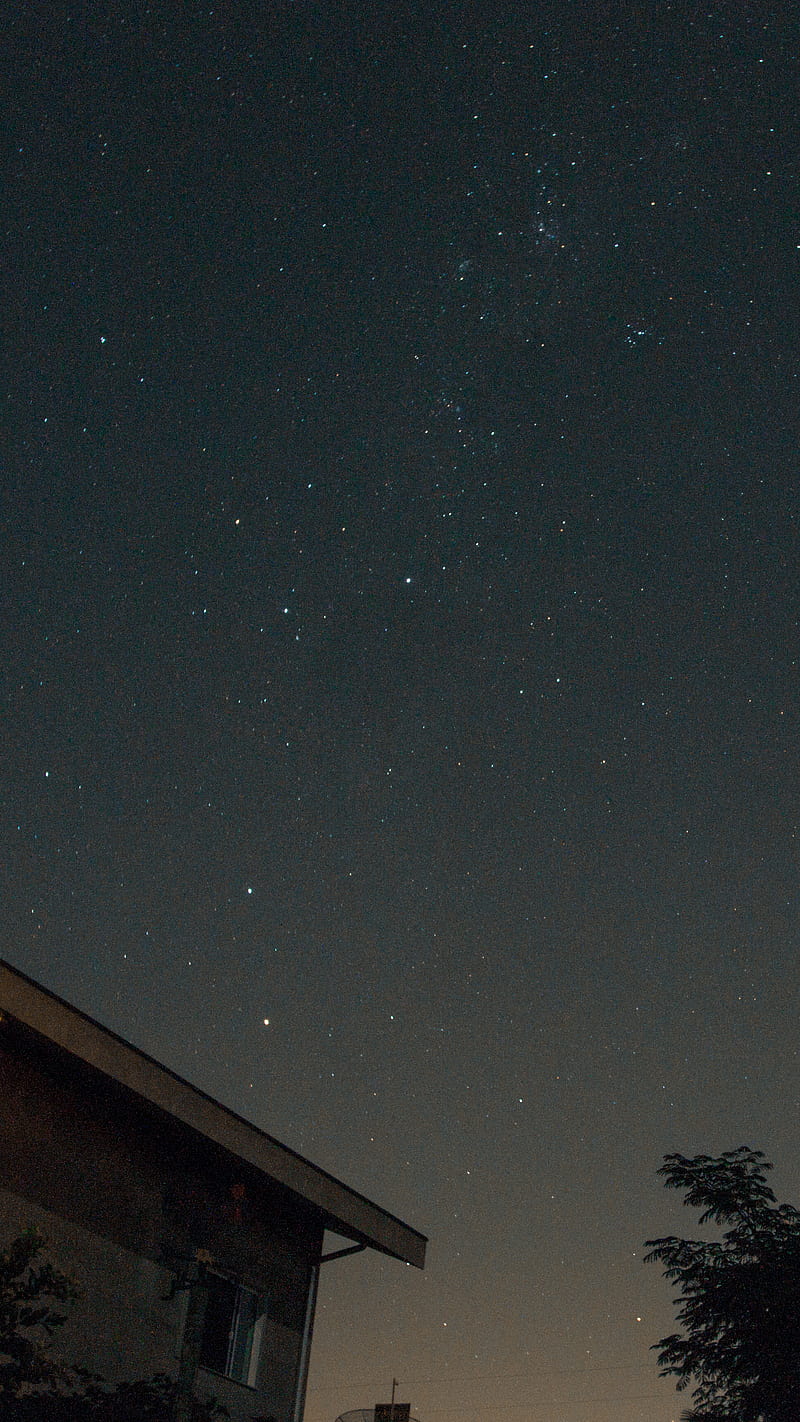 sky full of stars, heaven, house, HD phone wallpaper