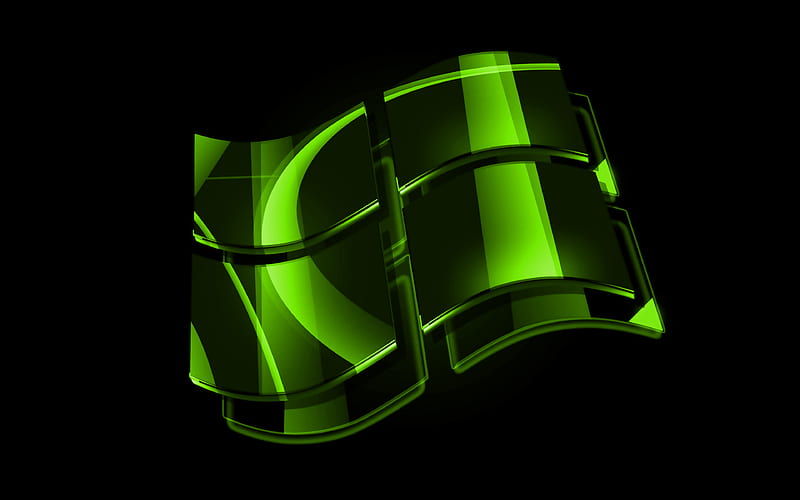 Windows lime logo OS, creative, black background, Windows 3D logo, Windows, HD  wallpaper | Peakpx