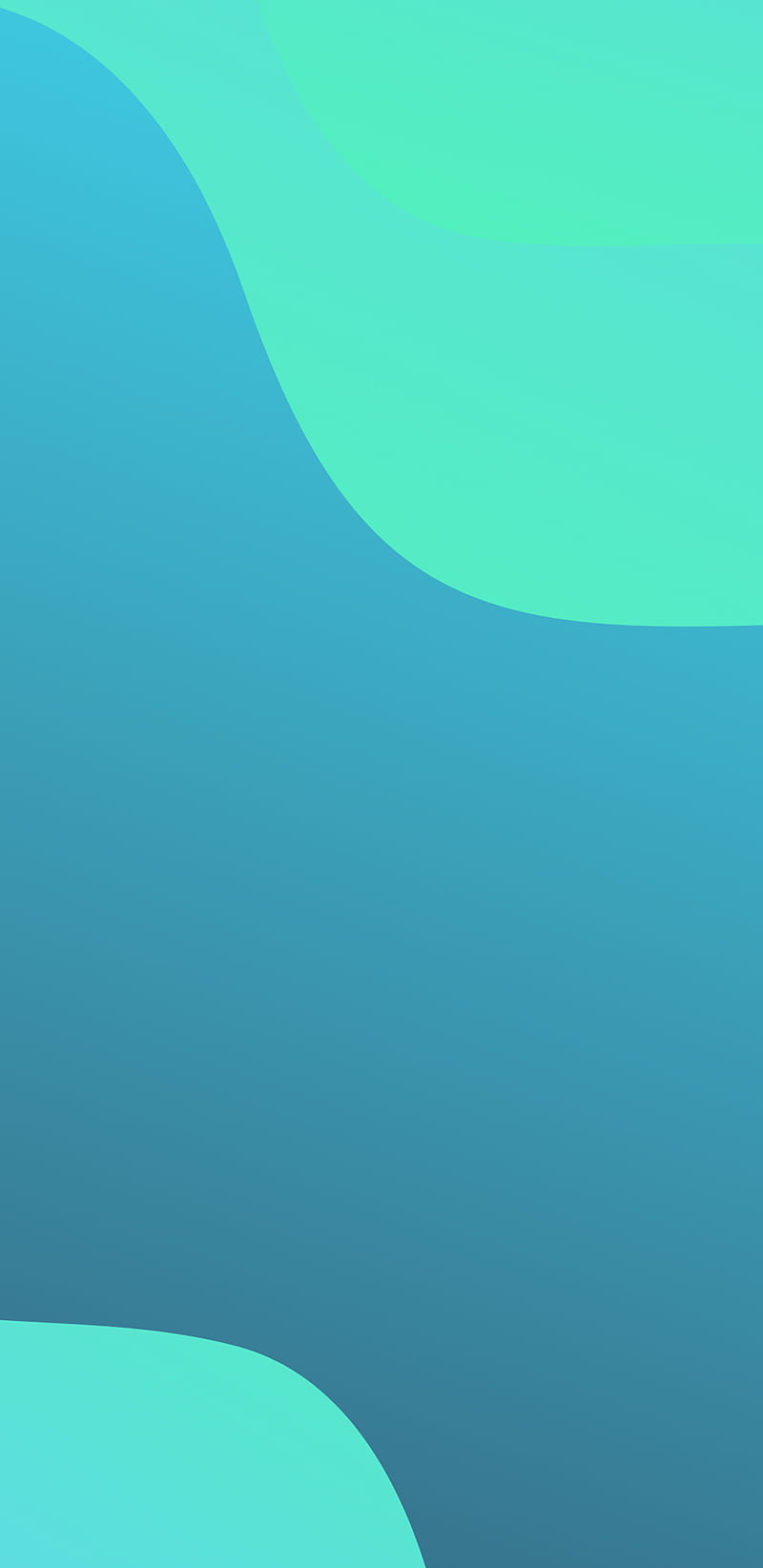 Green Wave, blue, color, colour, gradient, iphone, modern, samsung, simple, HD phone wallpaper