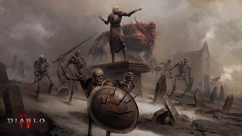 Diablo 4 Necromancer, HD wallpaper