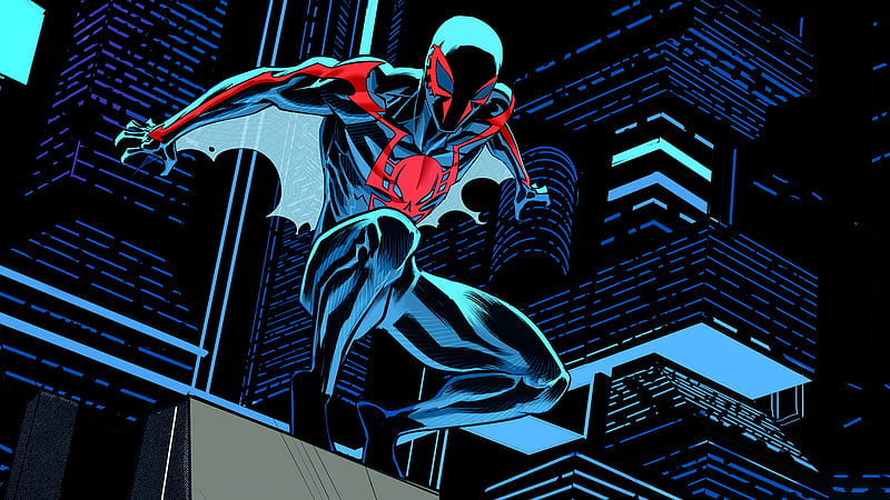 Spiderman 2099 Digital Art, spiderman, superheroes, artist, artwork, digital-art, behance, HD wallpaper