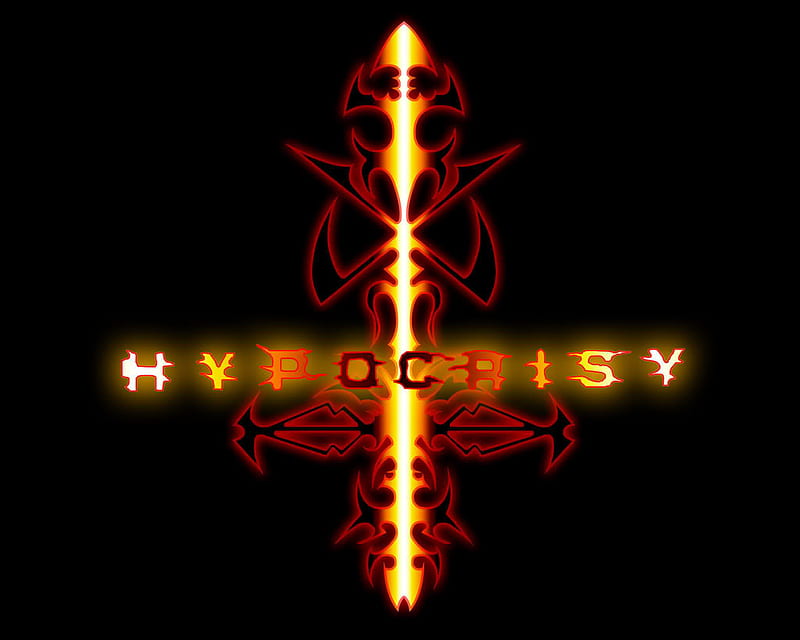 Hypocrisy, metal, death, logo, music, band, heavy, HD wallpaper