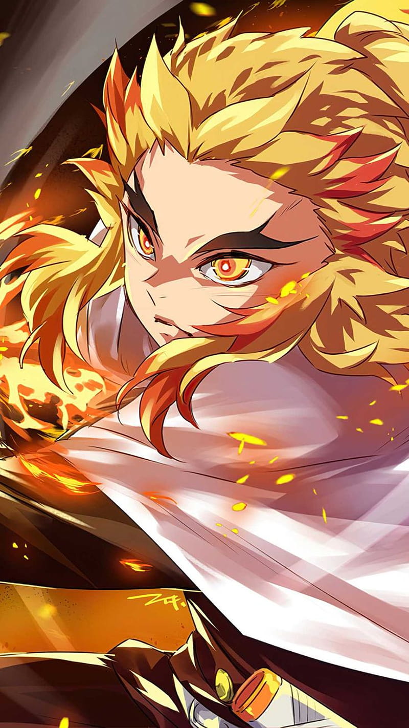 Rengoku Kyojuro Discover more anime, Demon Slayer, Kimetsu no Yaiba,  Kyojuro Rengoku, HD phone wallpaper | Peakpx