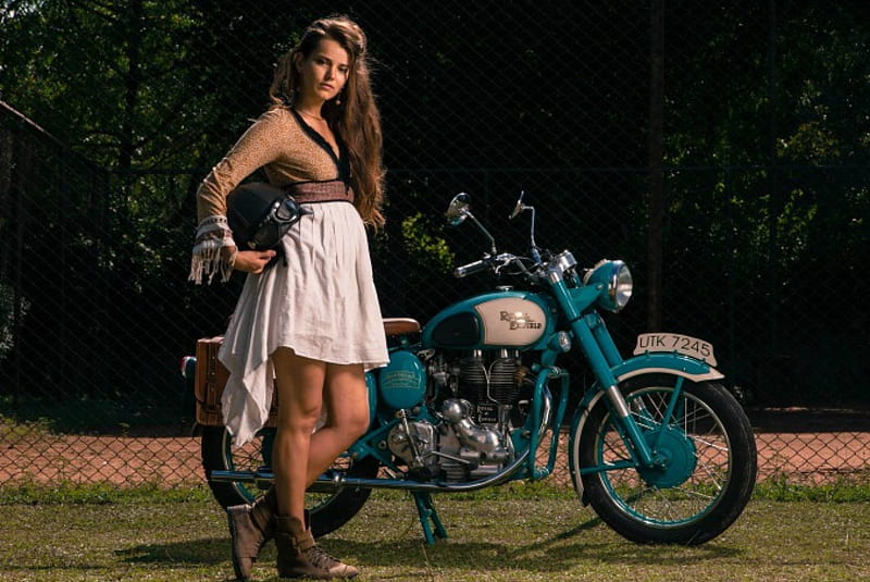 You Go Girl....., bike, model, girl, motorcycle, HD wallpaper