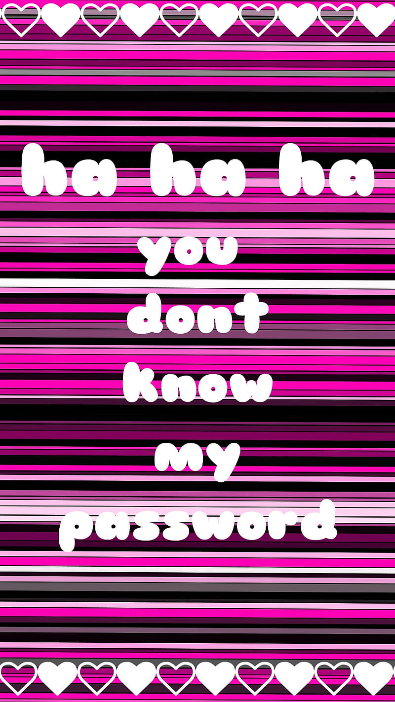 password, heart, know, my, pink, you, HD phone wallpaper
