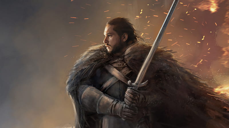 Jon Snow Fanartwork, jon-snow, game-of-thrones, tv-shows, behance, HD wallpaper