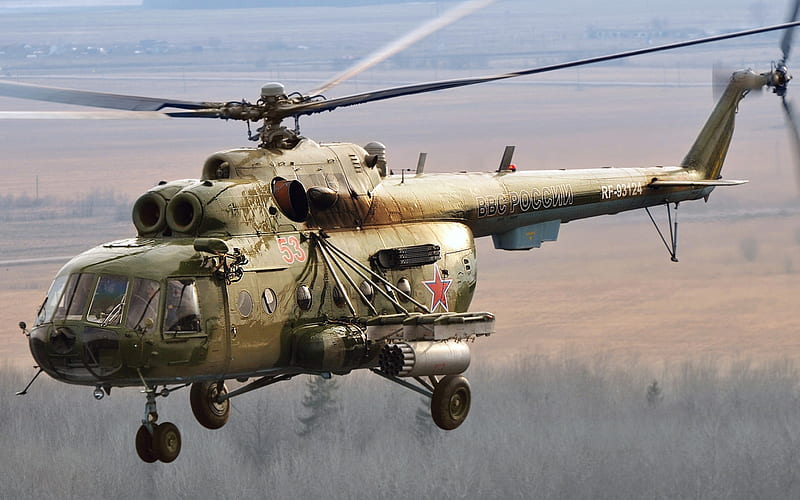 Mi-17, transport helicopter, combat aircraft, Russian Air Force, Mil, Russian Army, HD wallpaper