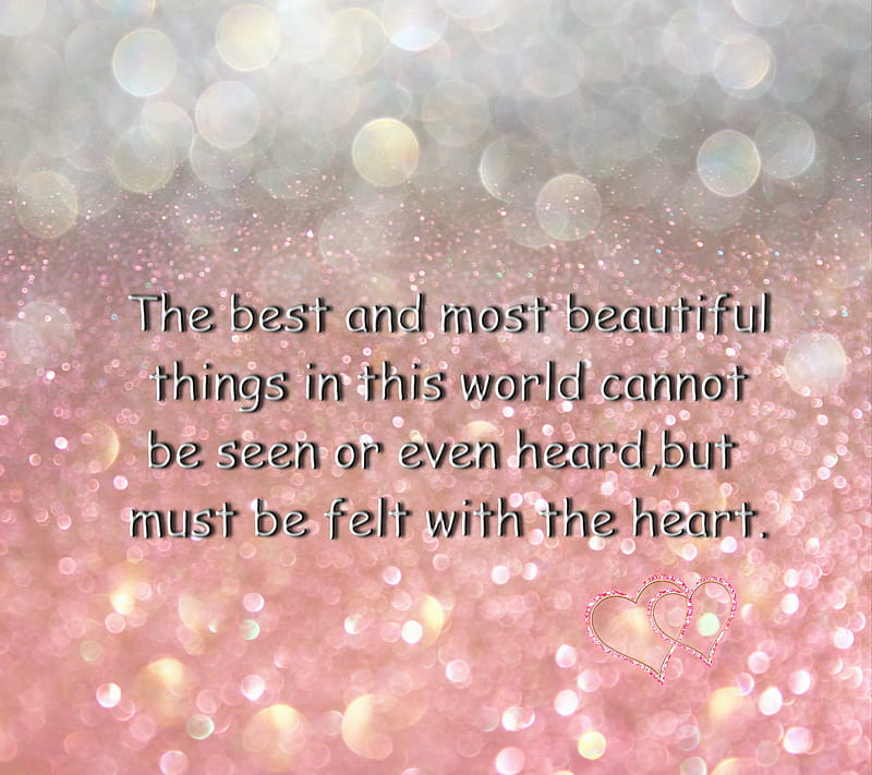 Things, abstract, bonito, best, felt, heart, must, quote, text, HD wallpaper