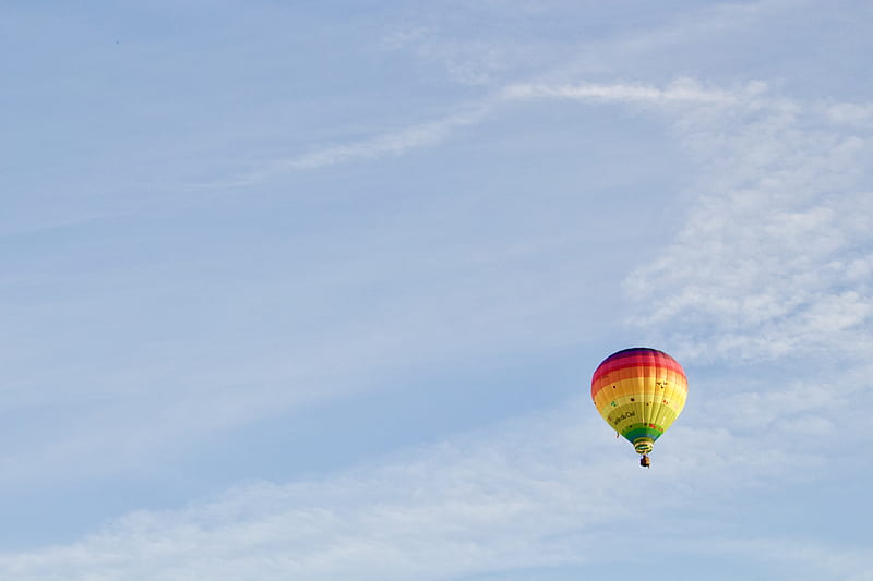 rule of thirds graphy of hot air balloon, HD wallpaper