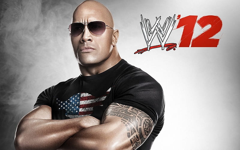 WWE '12, PS3, Wrestling, Yuke, video game, WWE 12, gaming, The Rock, Xbox 360, Wii, THQ, HD wallpaper