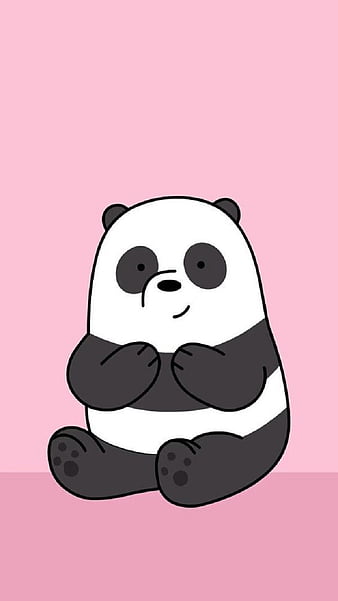 Panda, bw, bear, black, minimalistic, white, animal, HD wallpaper | Peakpx