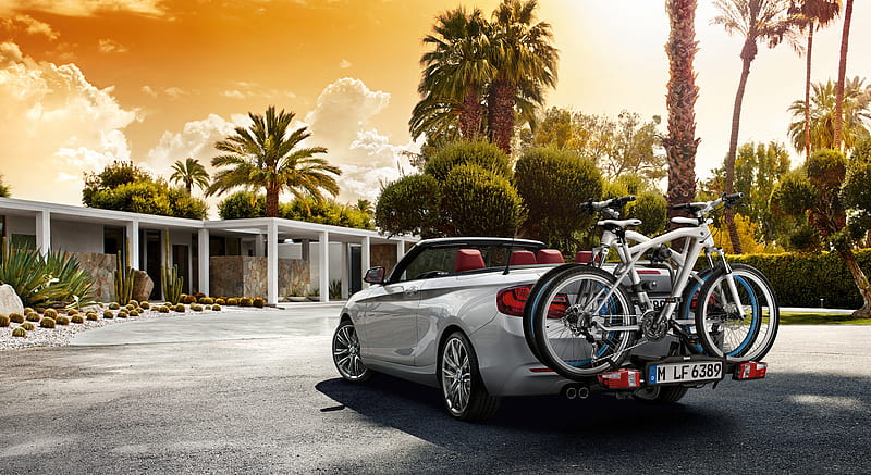 2015 BMW 2-Series Convertible - Bicycle Holder - Rear , car, HD wallpaper