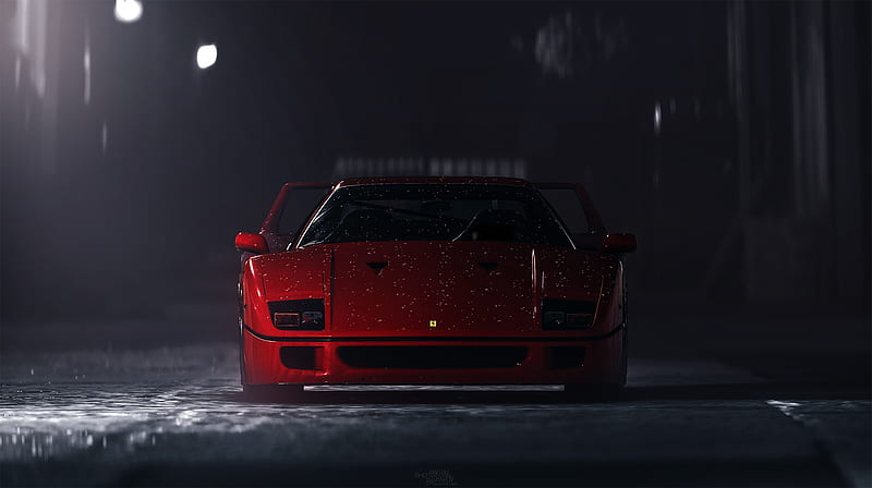 Ferrari F40 In Need For Speed, ferrari-f40, ferrari, games, need-for-speed, HD wallpaper