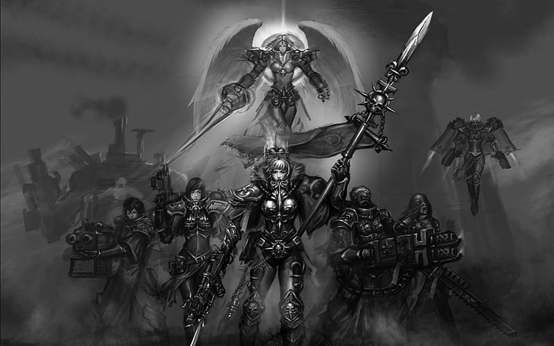 sisters of battle, imperium, 000, 40, sisters, man, women, warhammer, sororitas, adepta, warrior, battle, k, HD wallpaper