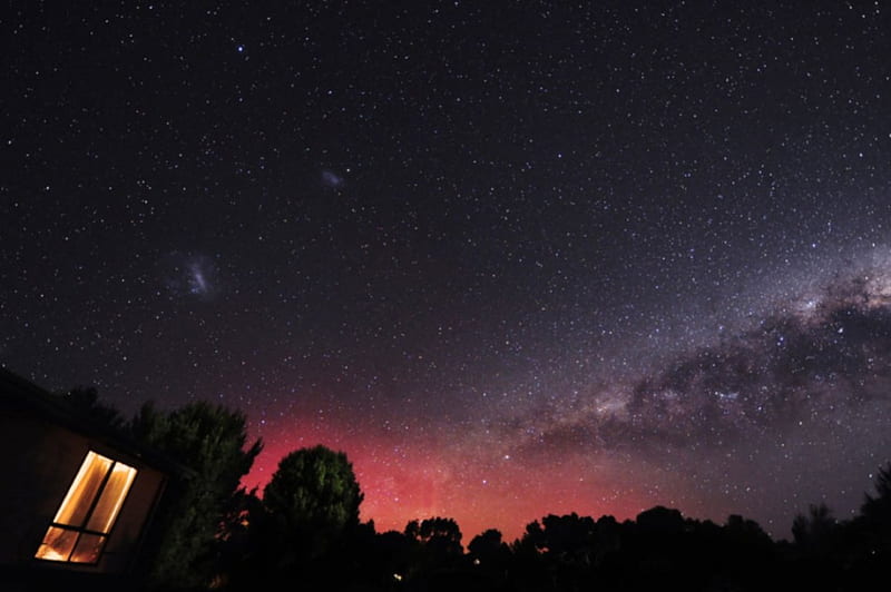Aurora Australis 2013, australis, starz, aurora, borealis, aurora australis, starry skies, south pole, starry, antartica, new zealand, australia, aurora borealis, southern lights, pink, pink sky, starry sky, HD wallpaper