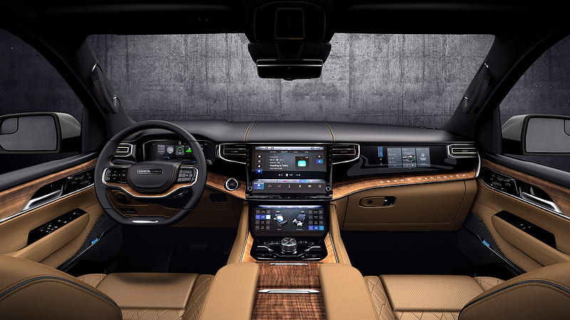 2022 jeep grand wagoneer series iii interior Cars, HD wallpaper