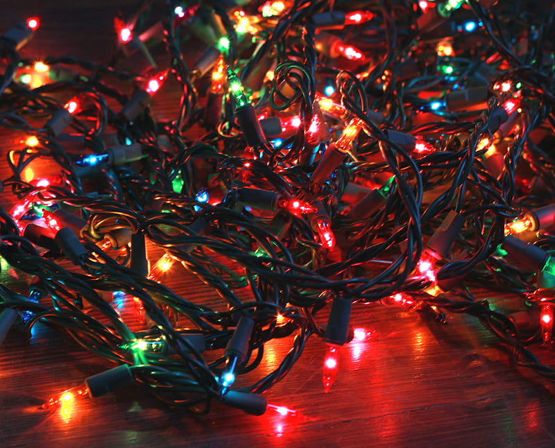Tangled lights, holidays, christmas, xmas, lights, HD wallpaper | Peakpx