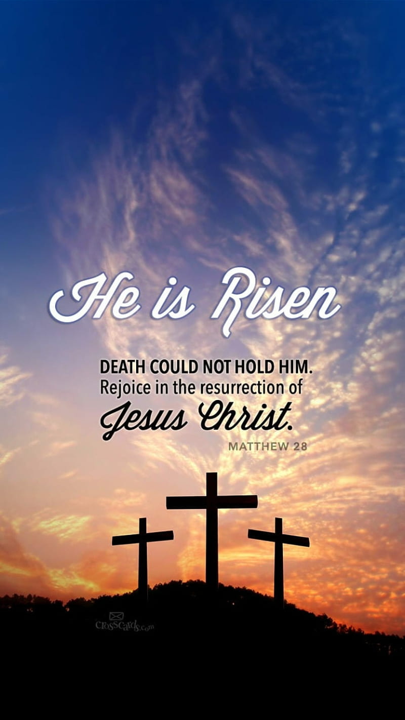 He is Risen, christ, christian, cross, easter, jesus, sunset, HD phone  wallpaper | Peakpx