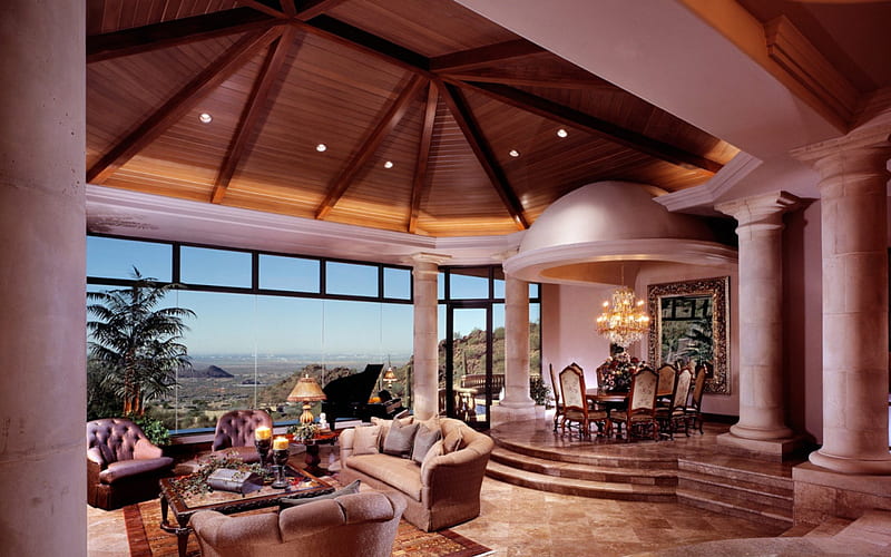 Luxury Home, luxury house, luxurious house, luxurious home, HD wallpaper