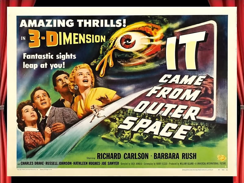 It Came From Outer Space04, posters, science fiction, It Came From Outer Space, classic movies, HD wallpaper