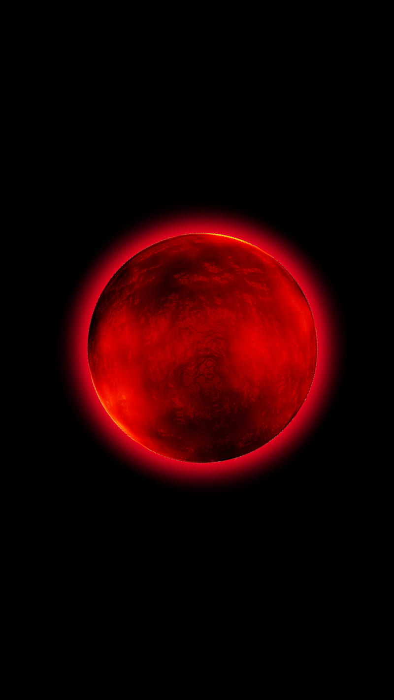 Red Moon, Şahin, HD phone wallpaper