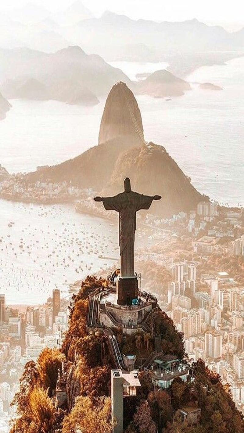 Rio de Janeiro, brazil, brasil rio de janeiro, brazil, brazil rio de janeiro, cities, cristo, cristo redentor, cruz, jesus, HD phone wallpaper